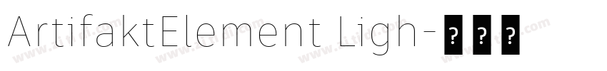 ArtifaktElement Ligh字体转换 ArtifaktElement Ligh字体转换